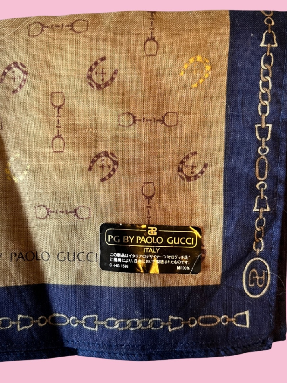Authentic Vintage Paolo Gucci Cotton Scarf